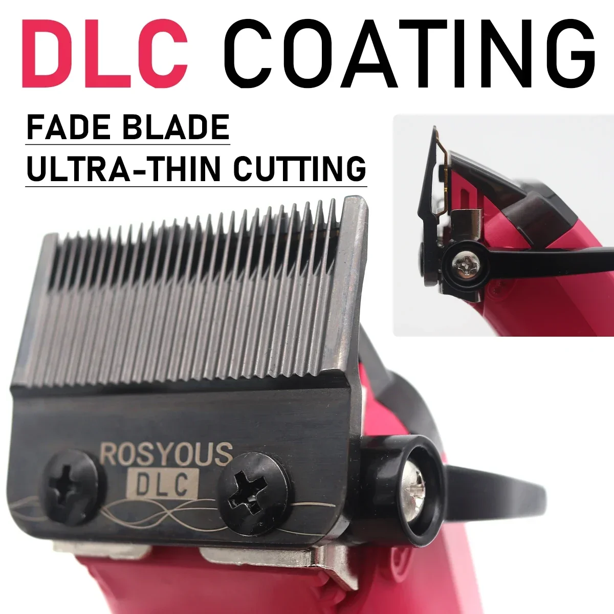 Professional Hair Clipper: RS-106S Brushless Motor with DLC Blade LED Display With Base Charger Precision Hair Trimmer for Men