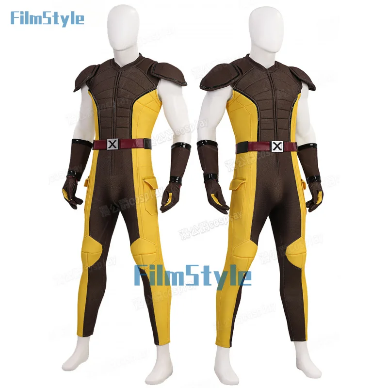

New Deadpool 3 Wolverine Cosplay Costume Superhero Cosplay Zentai Full Set With Bosysuit Shoes Handmade Halloween Man Outfit