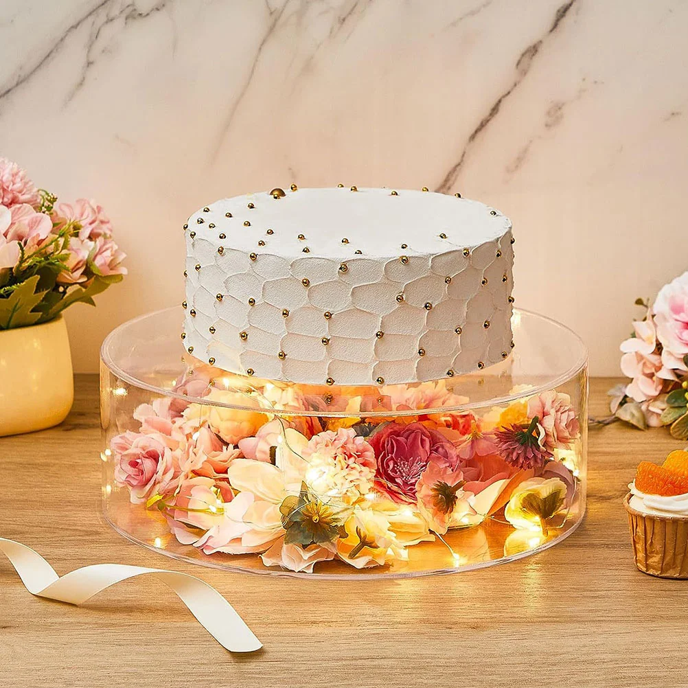 2 pçs base para pastel bolo suporte pastelaria redonda display buffet risers stands para alimentos
