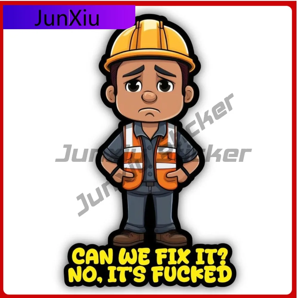 

Can We Fix It No It's F Ked Vinyl Sticker Scratch-proof Exterior Cut To Shape Accessories Adult Humor Funny Adult Joke Pvc Deca