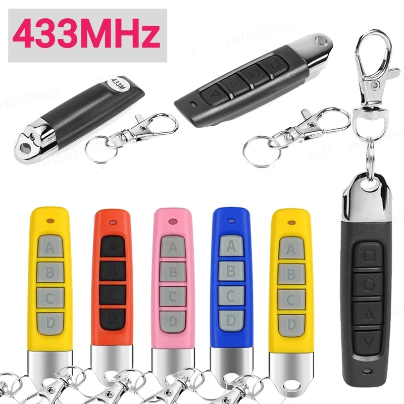 433MHz Copy Remote Controller 4 Key Clone Duplicator Battery Powered Remote Learning Copy Multifunctional for Garage Gate Key