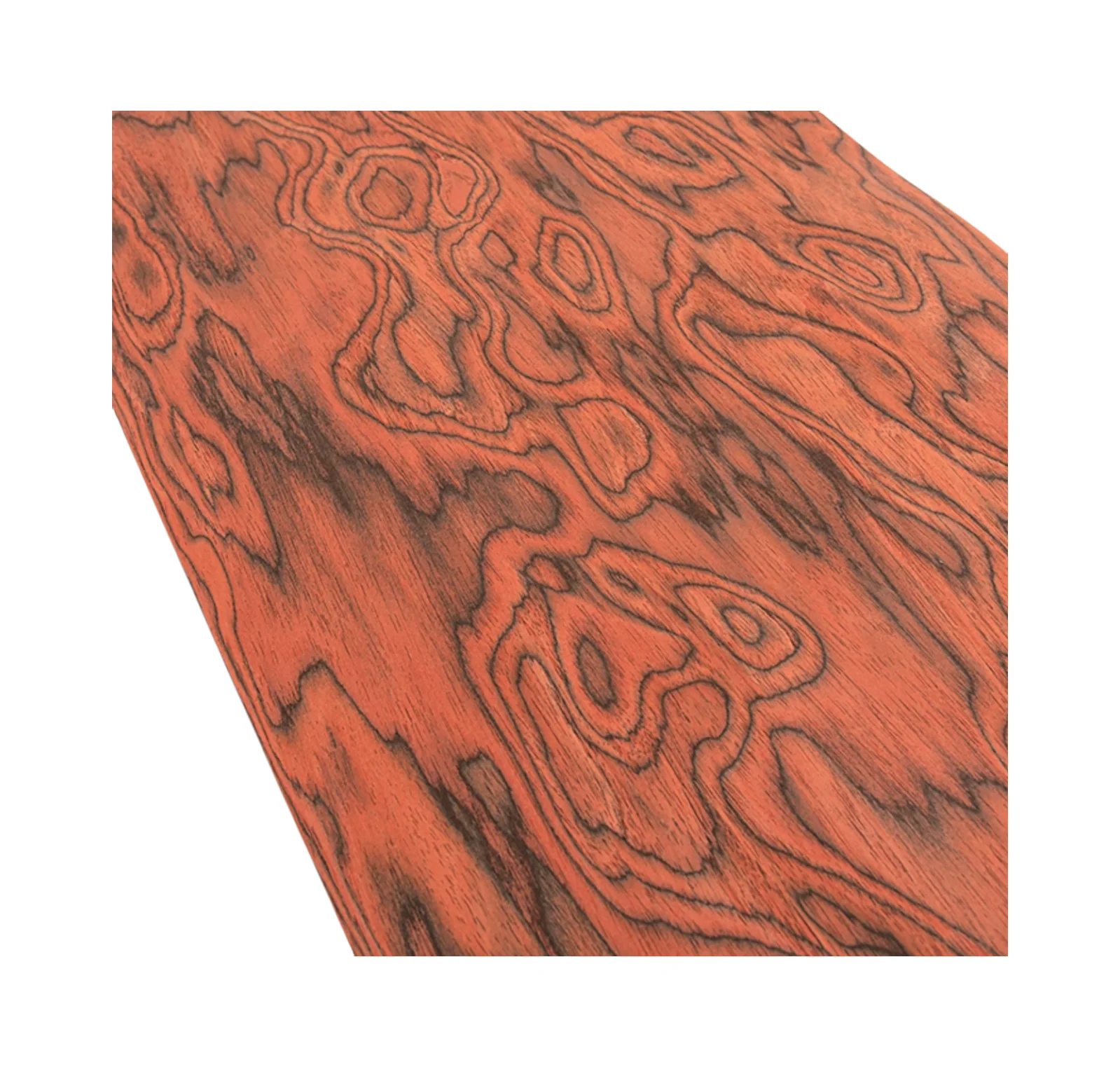 Red Totem Wood Veneer high-end Home Decoration Size:2.5x0.58meter Thick:0.3mm image 2