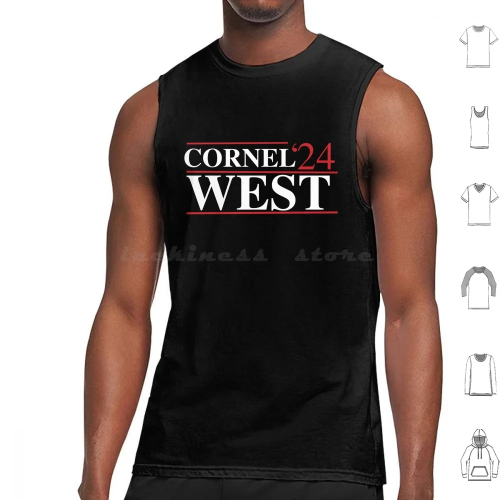 Cornel West For President 2024-Potus West 2024-Cornel West Tank Tops Vest Sleeveless Cornel West 2024 Cornel West For