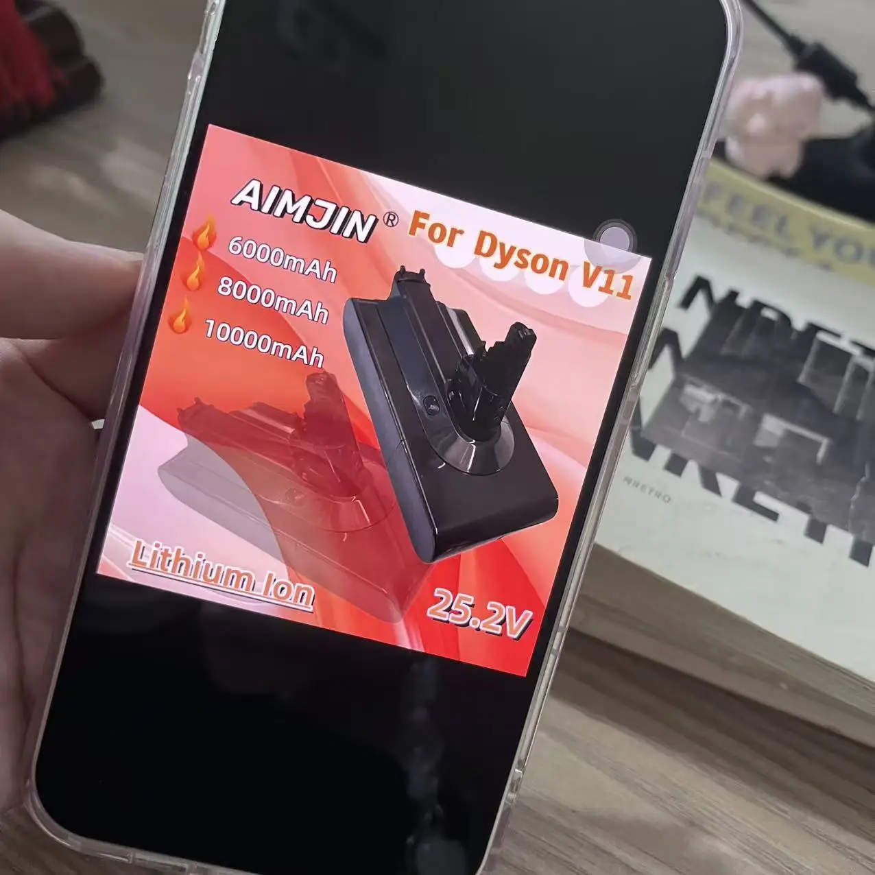 

Upgraded Version Battery 25.2V 6000mAh/8000mAh/10000mAh for Dyson V11Vacuum Cleaner SV14 Replacement Battery