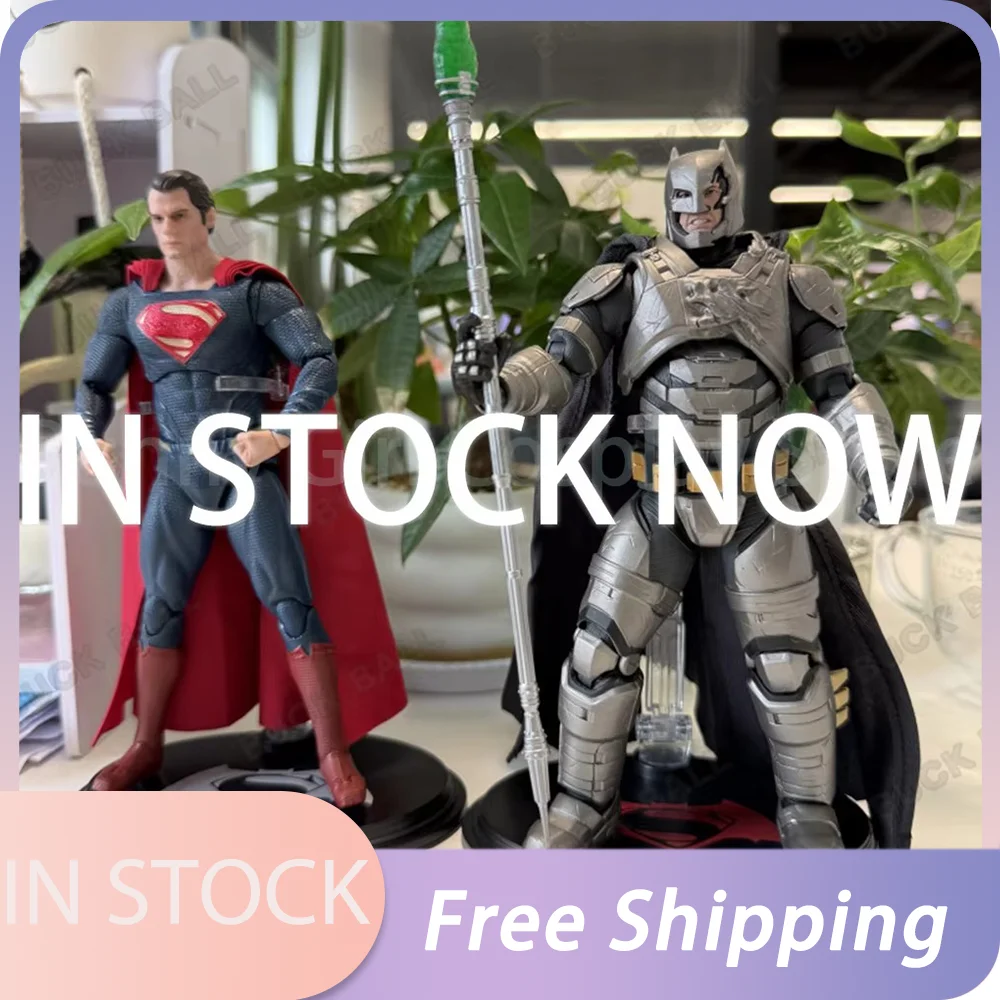 

IN Stock Fondjoy BVS Set Armored Batman Battle Damaged Superman Action Figures 1/9 Batman v Superman：Dawn of Justice DC toys