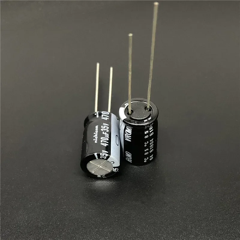 10Pcs/100Pcs 470uF 35V NICHICON VR Series 10x16mm 35V470uF Aluminum Electrolytic Capacitor