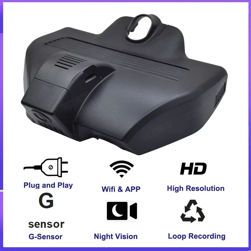 كاميرا TIMACAM 2K 4K 2160P WIFI Dash Cam لمرسيدس بنز EQC 400 4Matic GLC 300 4Matic 2020 2021 2022 مسجل فيديو رقمي للسيارة #2