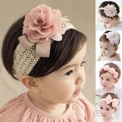 Lace Flower Baby Headband Princess Elastic Floral Kids Baby Girl Headbands Turban Children Hair Band Haarband Hair Accessories