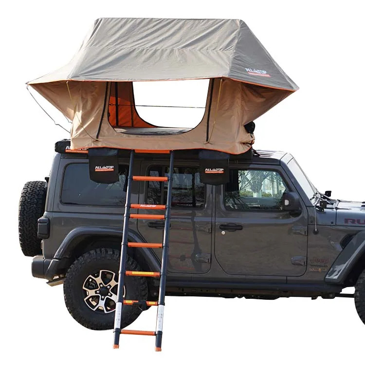Hot Sell 4x4 Car Outdoor Roof Tent 2-3 Person Foldable Aluminum Roof Top Tent Soft Shell Camping Tent