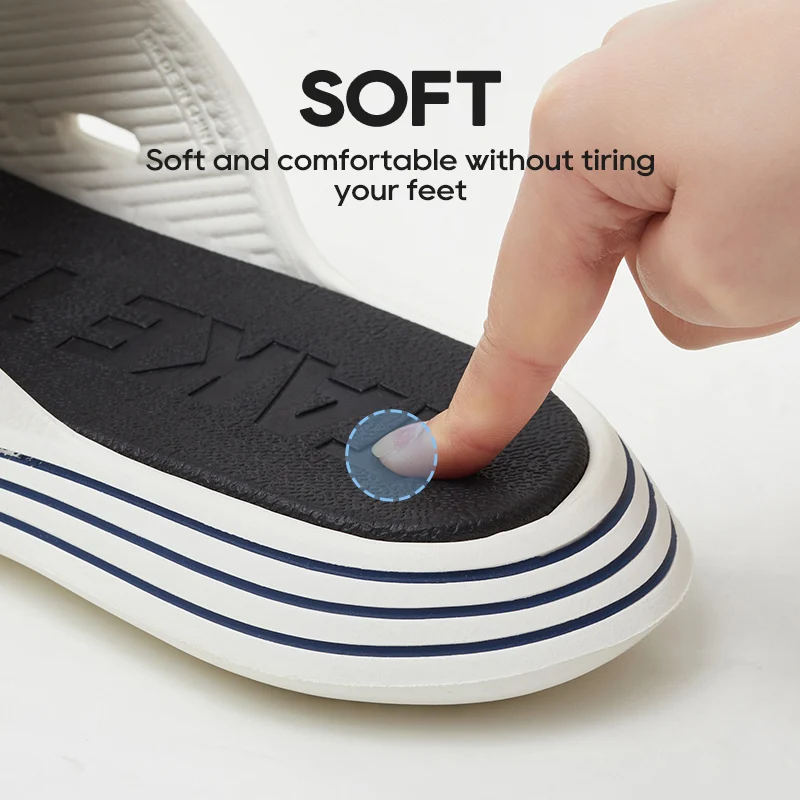 UTUNE Outside Slippers Men Summer Runway Shoes EVA Outdoor Women Slides Soft Thick Sole Non-slip Pool Beach Sandals Indoor Bath