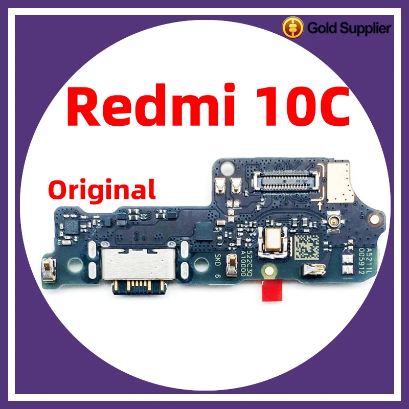 

Original For xiaomi redmi 10C 10A 10 4G 5G Dock Connector USB Charger Charging Port Flex Cable Board Replacement