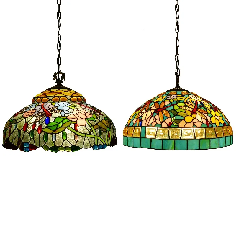 

Dragonfly series handmade lampshade pastoral style dining room bedroom living room corridor balcony lamp chandelier