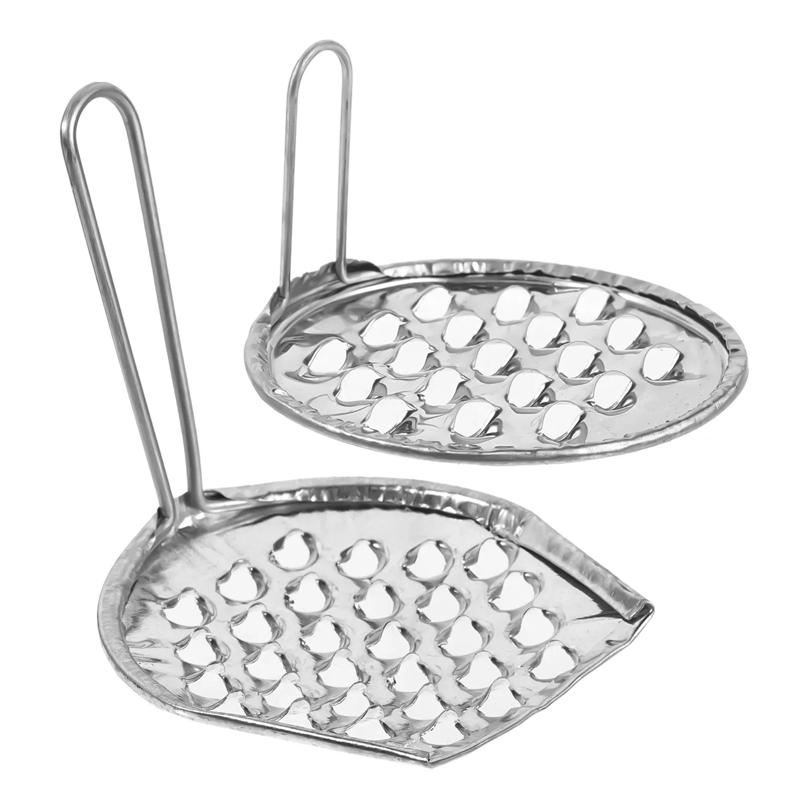 2Pcs Bean Jelly Scraper Stainless Steel Food Scraper Tool Kitchen Cold Noodle Multifuntional Scraping Gadget Bean Jelly Scrapers