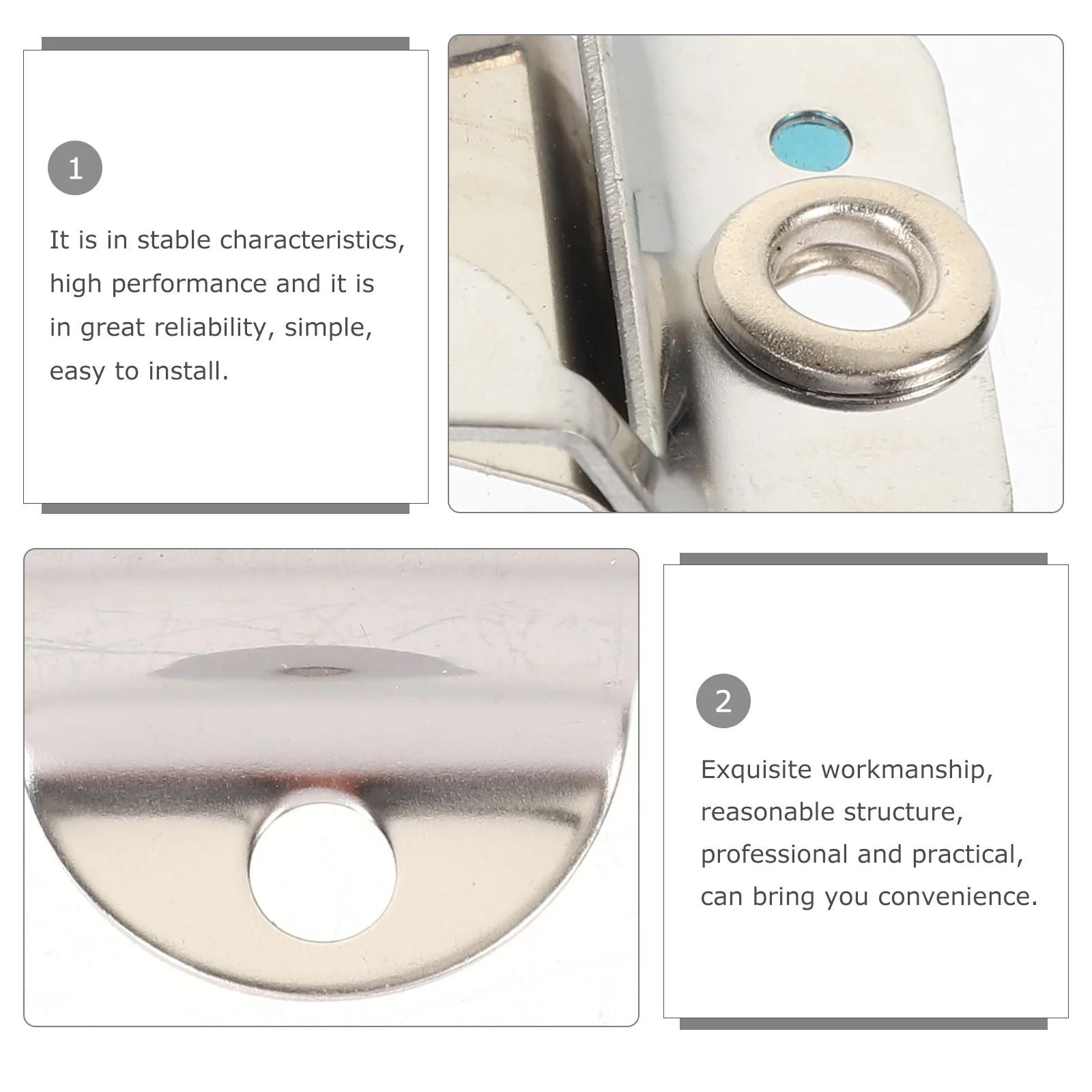 

2Sets Metal Hand Microphone Holder Cb Radio Mount Stable Design Microphone Hanging Clip Mobile Radio Accessories