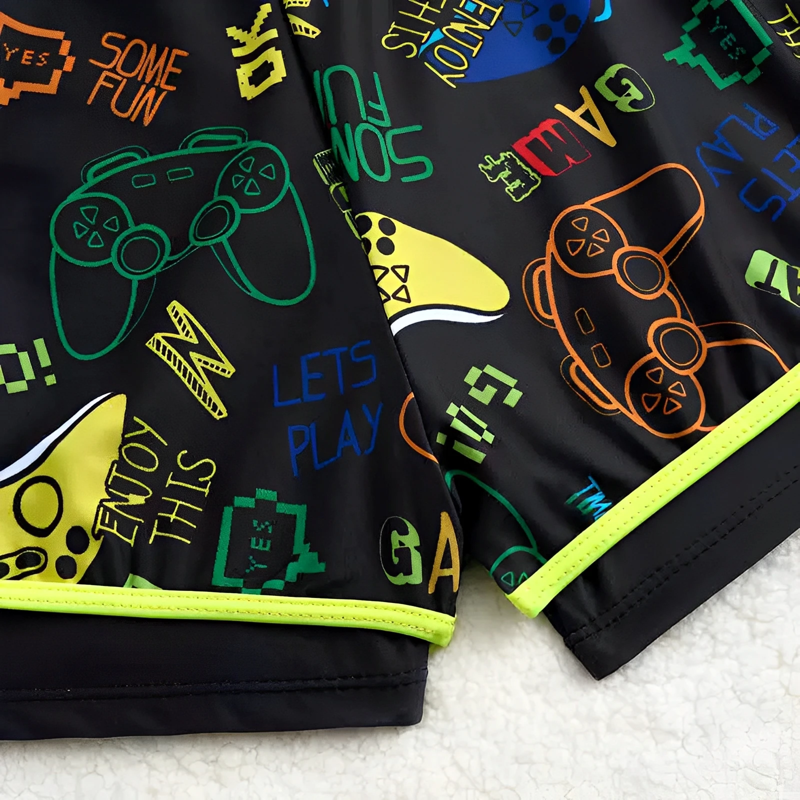 2025 meninos maiô duas peças crianças roupa de banho com shorts impresso banhistas das crianças maiô verão beachwear