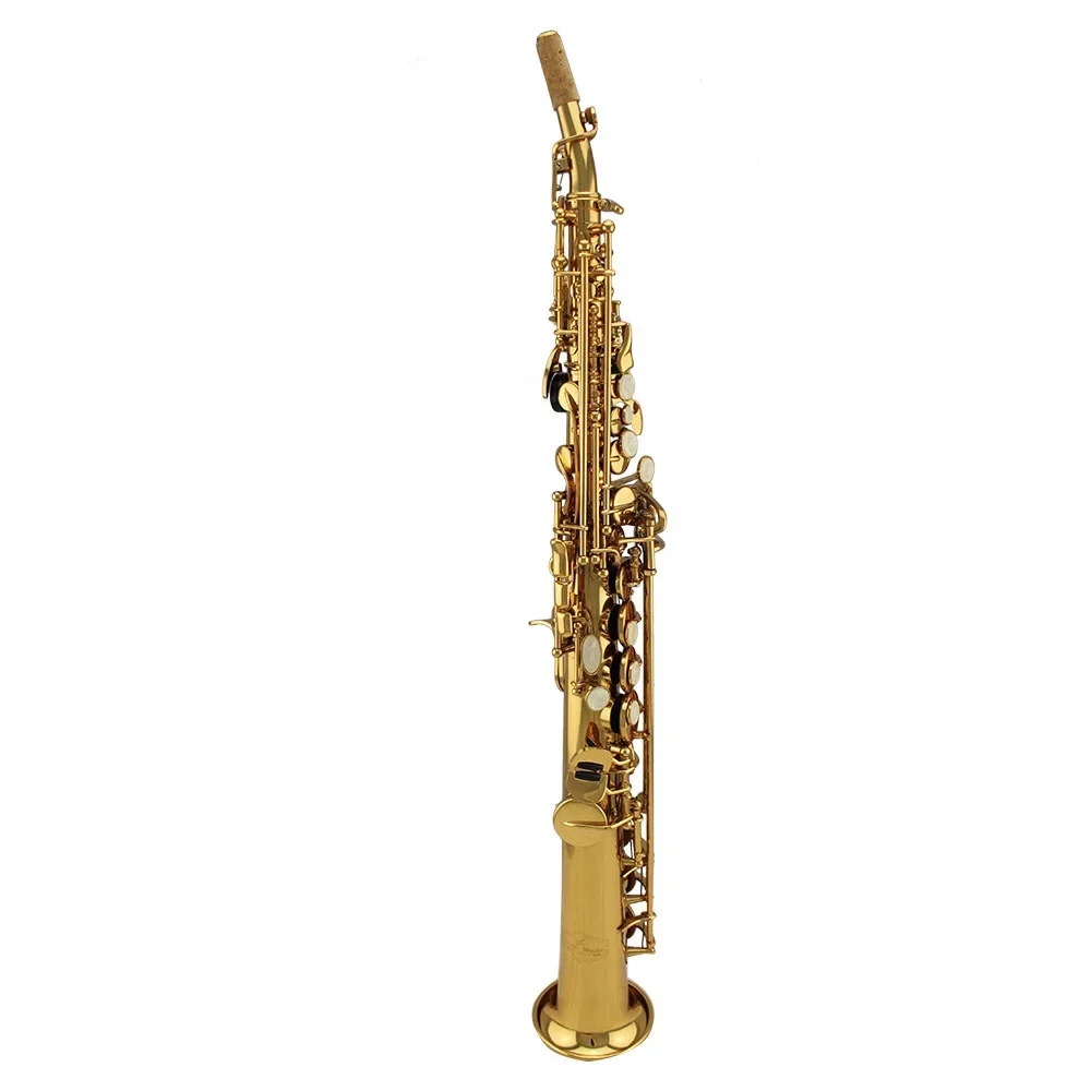 Soprano Saxophone Straight Gold Lacquer  Popular Grade