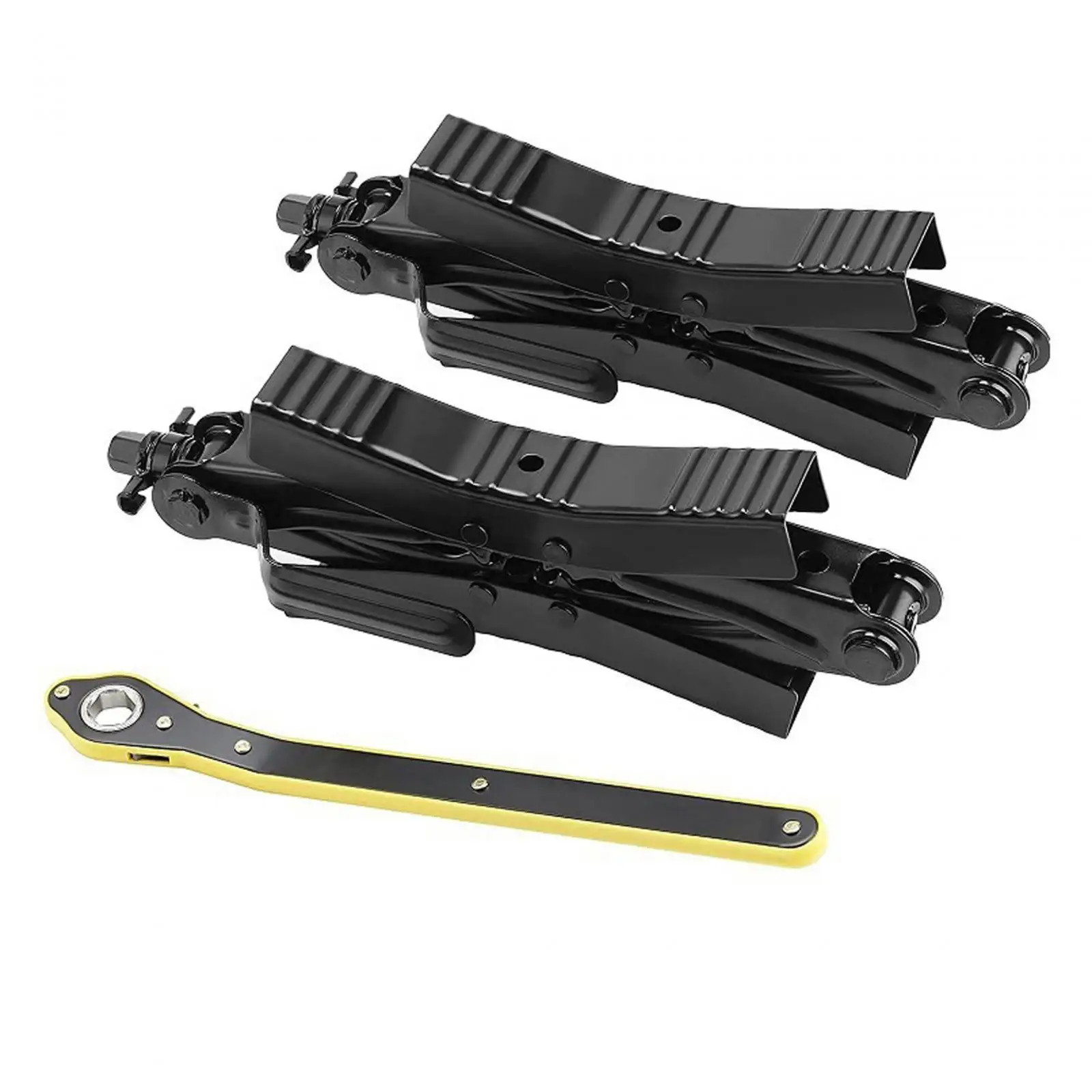 2Pcs Camper Wheel Chock Stabilizers Scissor Repairing Travel Trailers Truck
