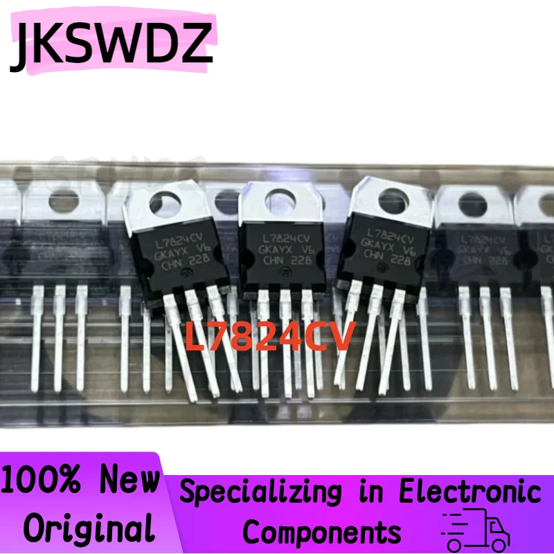 

20/50/100PCS 100% Brand New Quality L7824CV L7824 TO-220 24V 1.5A Three-terminal voltage regulator transistor