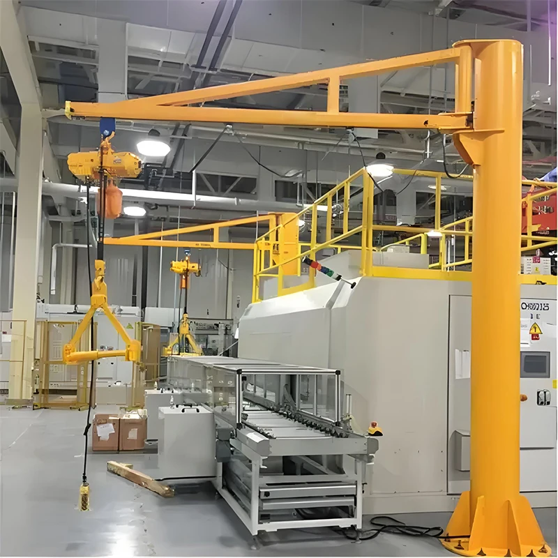 New 360 Degree Rotation Jib Crane with 200kg 300kg 500kg 1000kg Capacity for Manufacturing Plants and Machinery Repair Shops