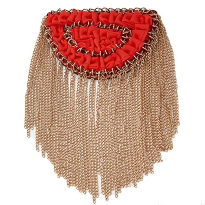 

Metal Tassels Fringed Shoulder Epaulette for Women Men Uniform Decoration