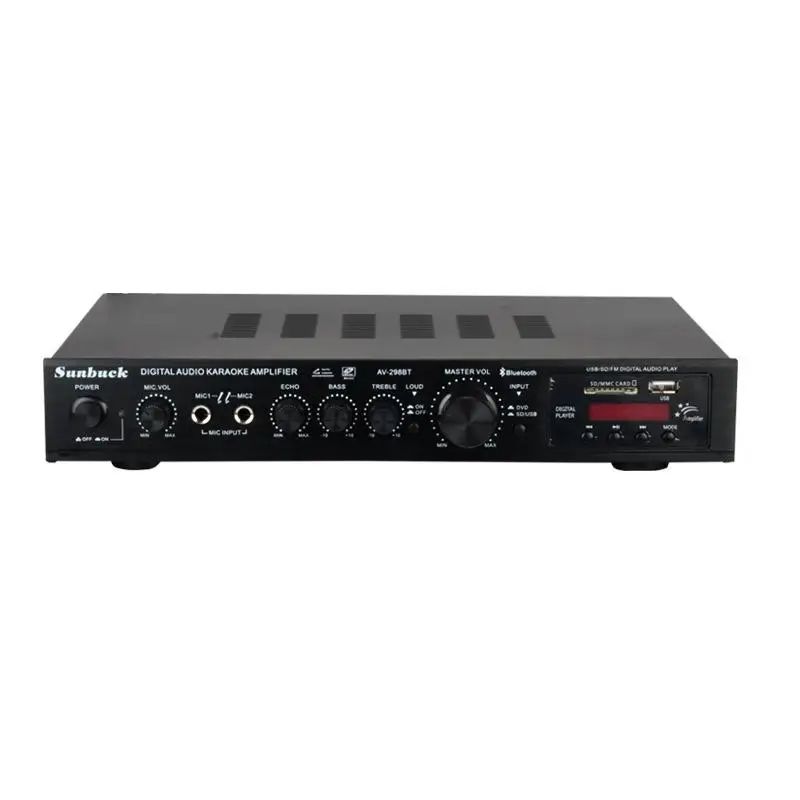 110/220 V SUNBUCK AV-628/298BT Soundverstärker Bluetooth 5.0 Heimkino Audio Power Amplify Unterstützung FM USB mit Fernbedienung – Detail 22