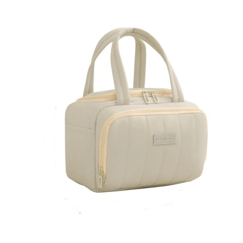 Large Capacity Insulated Lunch Bag Multip-Pocket Thicken Food Storage Handbag Insulated Design Handbag Style Cooler Lunch Box