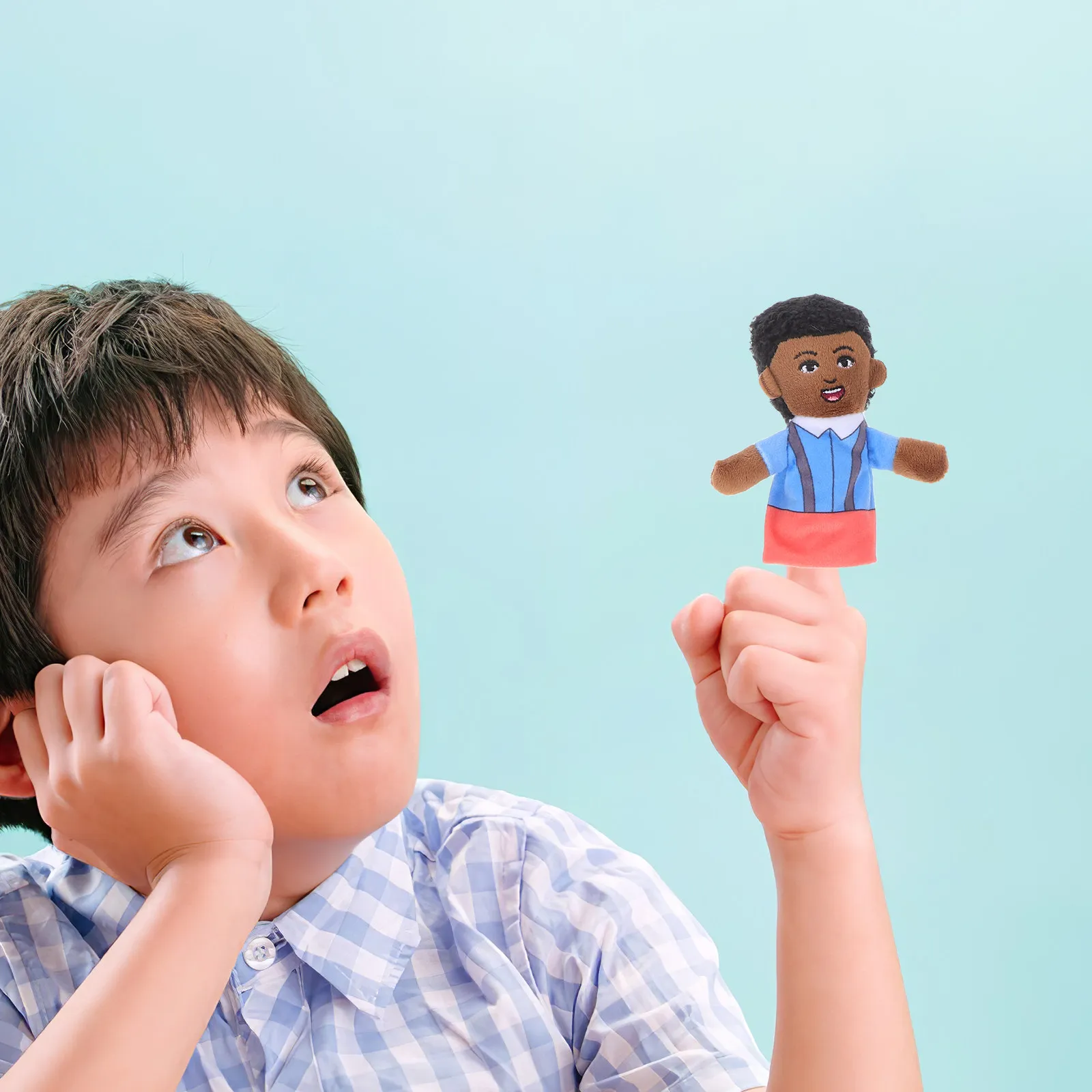 

Набор из 6 пальчиковых кукол для всей семьи: детские куклы-перчатки для рассказывания историй, развития воображения, ролевых игр, для дошкольников, родителей и представлений