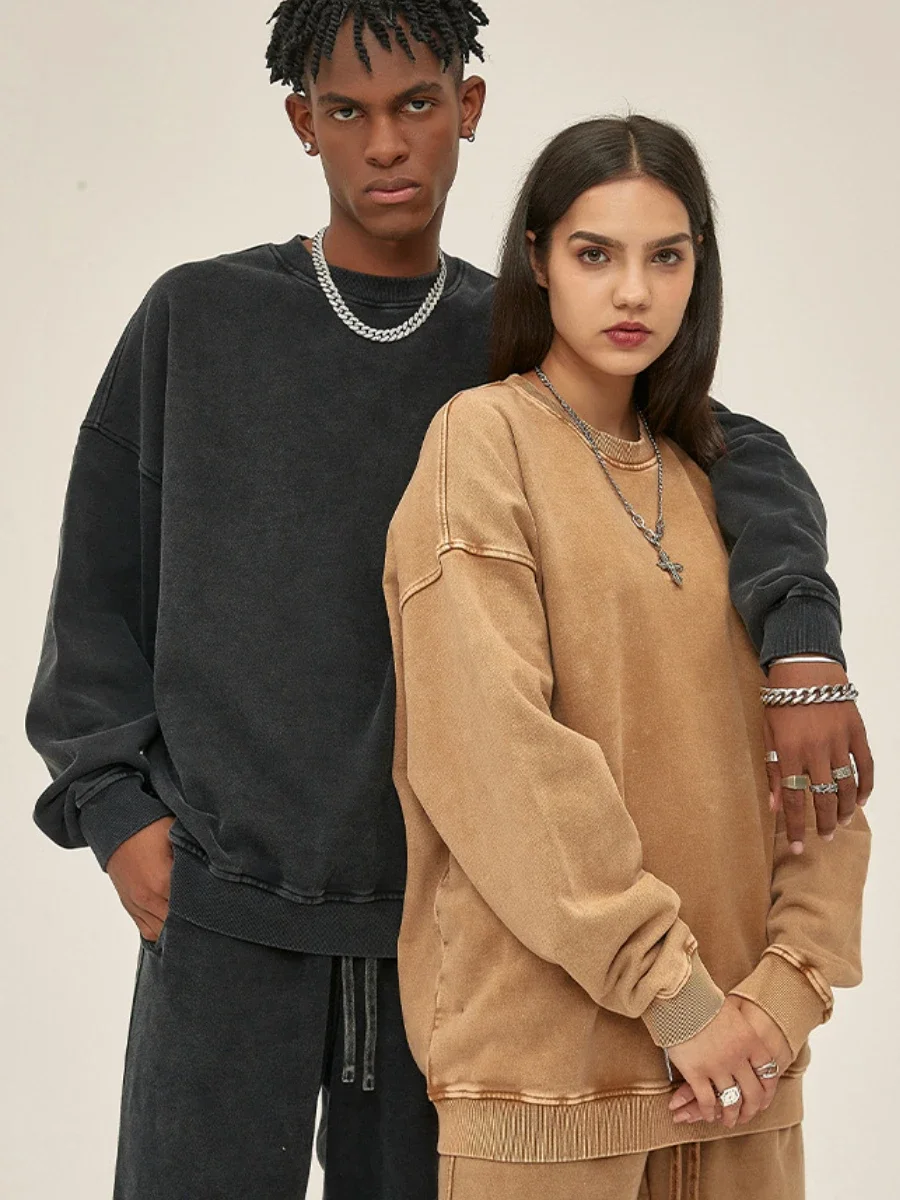 

Тонкая толстовка с капюшоном и брюками, костюмы для женщин Chaopai, одежда для защиты от воды, модный спортивный пуловер, комплект для пар большого размера