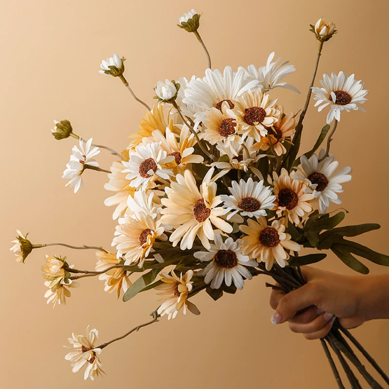 Simulation Wild Small Fresh Daisy Photo Props Bedroom Living Room Bouquet Decoration Photography Background Shooting