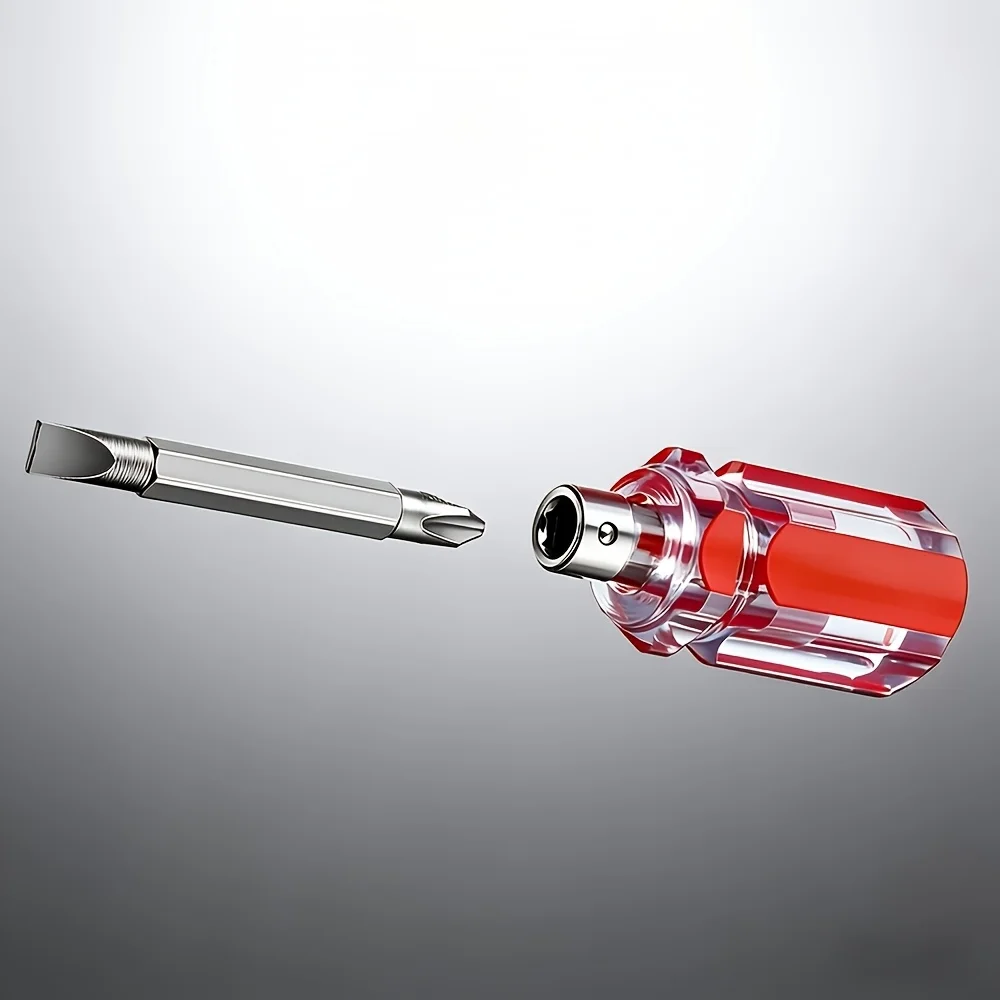 3Pcs Short Handle Screwdriver Set Slotted Phillips 2 In 1 Micro Screwdriver For Narrow Space Sewing Machine Electronics Househol