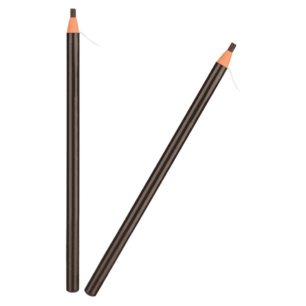 2 stuks waterdicht wenkbrauwpotlood zweetbestendig langdurig treklijn ontwerp precisie wenkbrauwpen natuurlijke look make-up tool