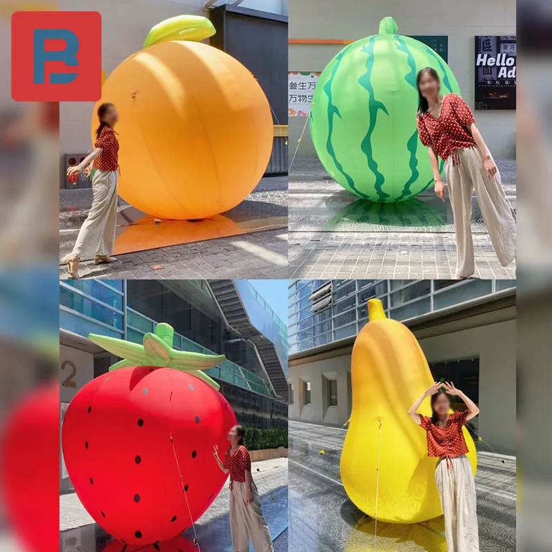 

Inflatable cartoon orange strawberry pear fruit air mold fruit fair diversion mall atrium decoration beauty Chen