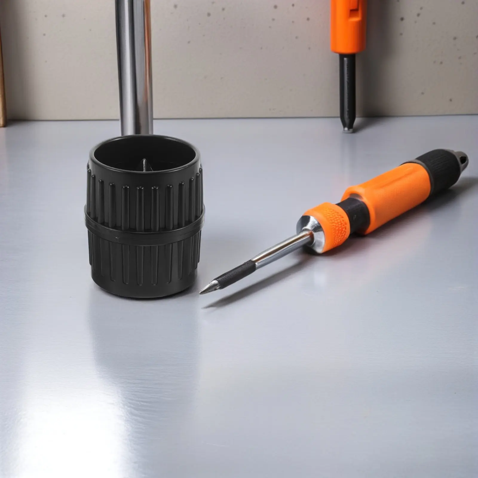 Plastic Pipe Deburring Tool 42Mm Id Inner Outer Tube Reamer Chamfering Tool for Copper Brass Aluminum Steel Plumbing Pipes view 4