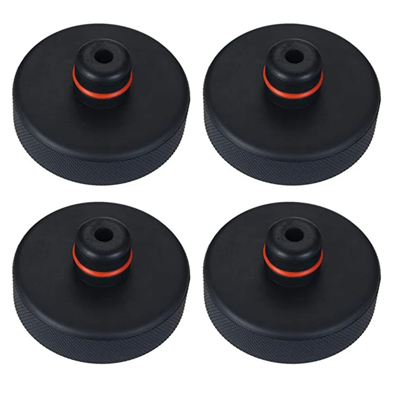 Lifting Jack Pads For Tesla Model 3/S/X/Y, 4 Discs With Storage Box,Chassis Jack Rubber Pad