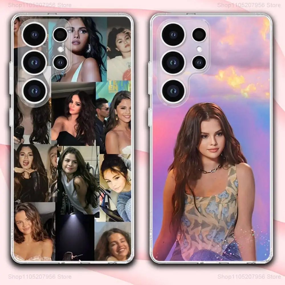 

S-Selena Singer G-Gomez Phone Case For Samsung A30,71,51,S9,10,20,Ultra,FE,Lite,S25,24,22,23,21,PIus,Transparent, Silicone