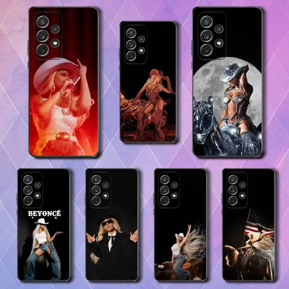 

Hot B-Beyonce Singer Phone Case For Samsung S25,S24,S23,S22,S21,S20,S10,Ultra,Plus,Lite,FE,Soft Silicone Black Cover