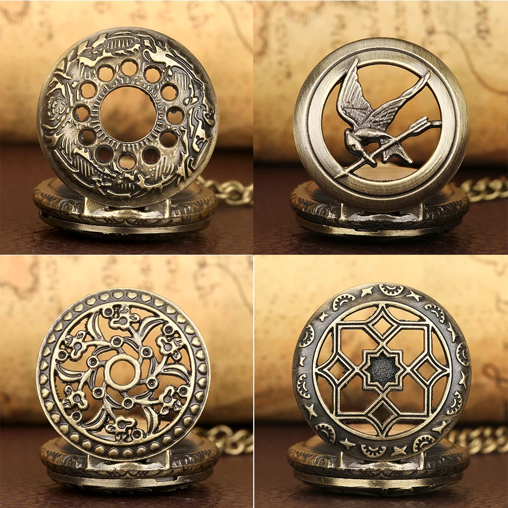 

Mini Hollow Quartz Small Pocket Watch Boys Personality Waist Chain Clock Unique Vintage Souvenirs Gifts for Girl Men Little Hour