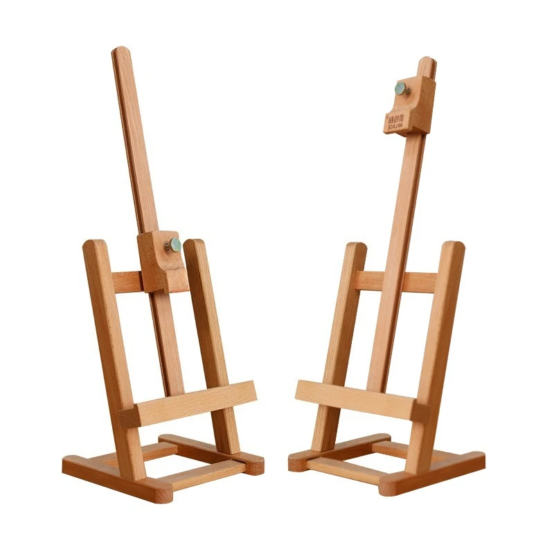 

Деревянный мини-настольный мольберт Настольная полка для рисования Деревянный дисплей