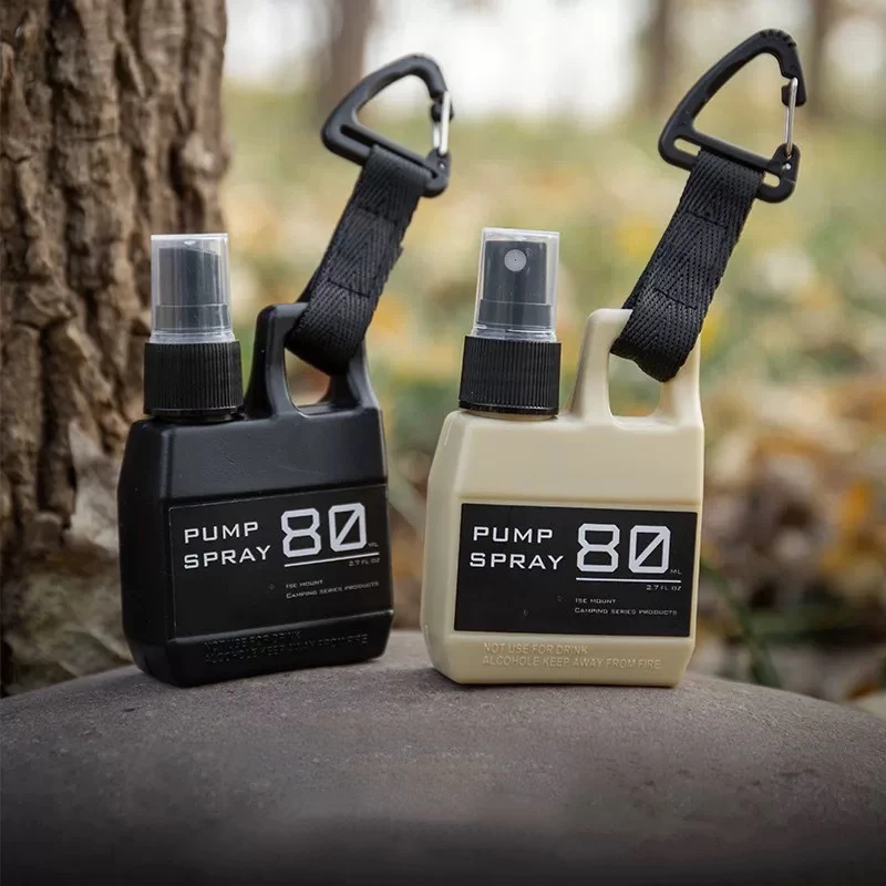 80Ml Outdoor Pump Spray Bottle Press-Type Bottled Travel Portable Plastic Pot Buckle Type Liquid Spray Bottled for Multiple Uses
