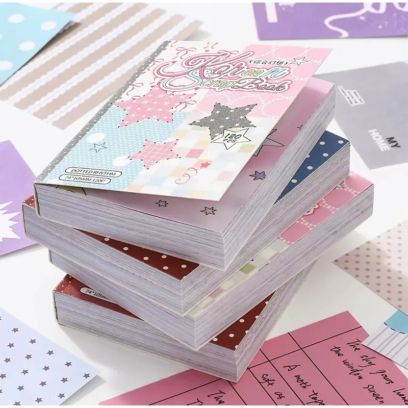 Koreanischer Stil M5 Notizbuch mit Punktemuster, Einfaches Ins & Salt Style Dekoratives Papier für Tagebücher, Y2K-Stil Sonnen-Offsetpapier – Detail 4