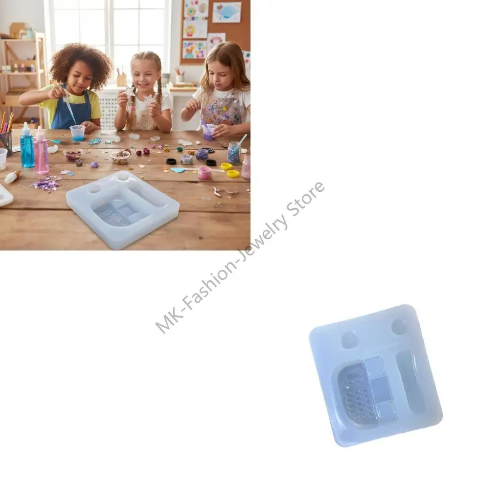 

Q6PF Easy Demold Silicone Mold For Resin Art Soap Creation Telephone Mould