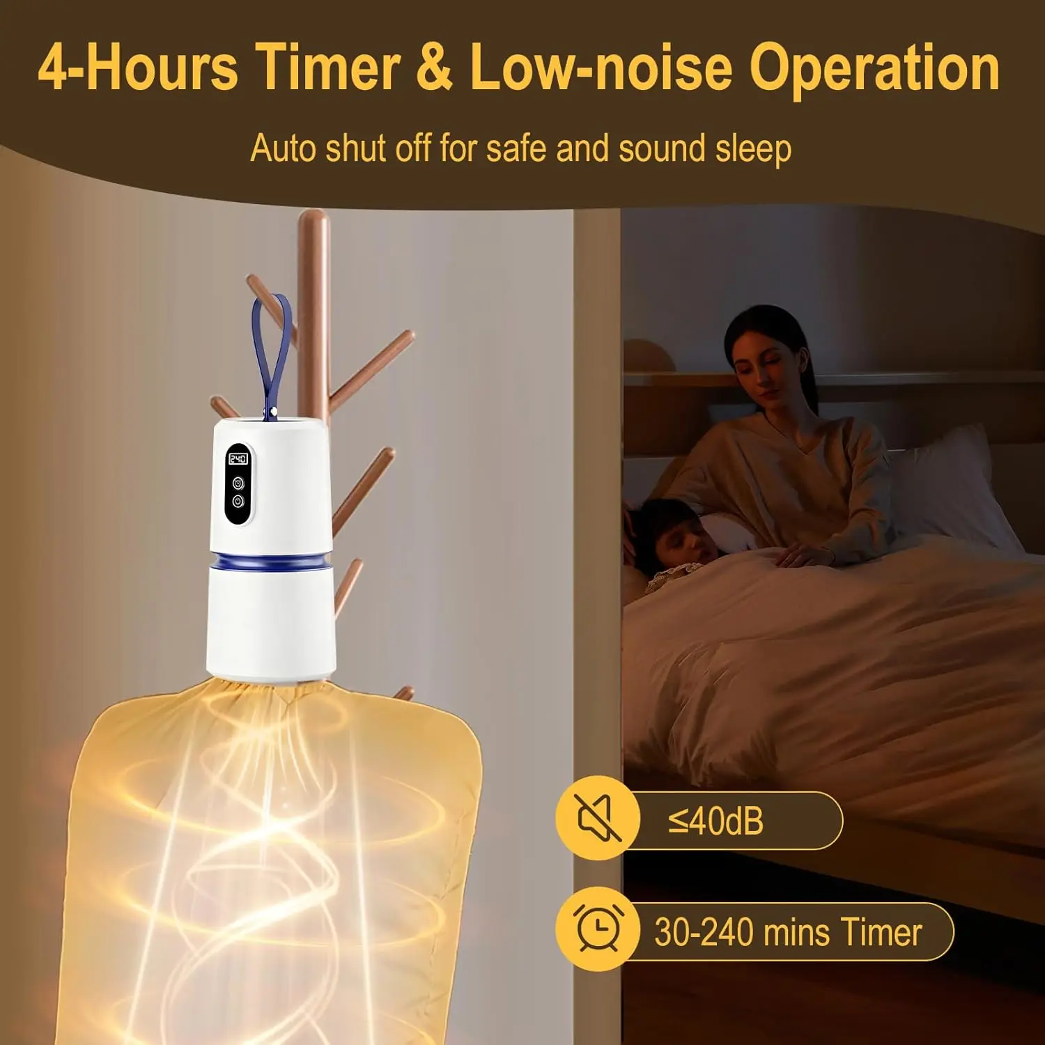 مجفف ملابس كهربائي صغير محمول، 110 فولت سريع الجفاف للسفر والشقق #3