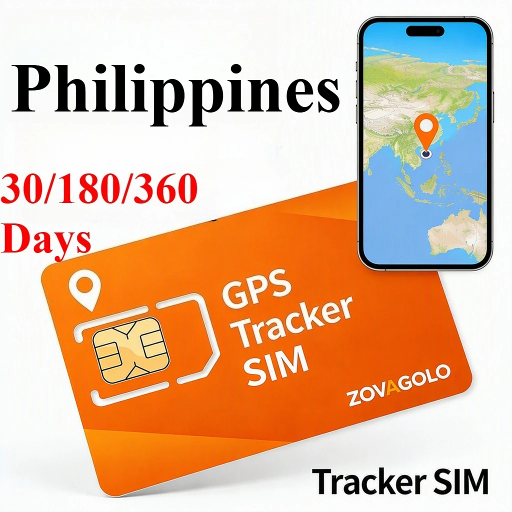 Philippines Data Only GPS Tracker SIM, 30D30MB 180D180MB 360D360MB, No Contract, Multi-island Elder Kids Safety Locator