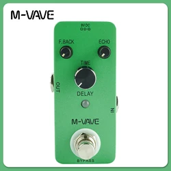 M-VAVE Classic Delay Echo Guitar Effect Pedal Delay Analog Effects Zinc Alloy Shell True Bypass Guitar Pedal for Guitar Parts