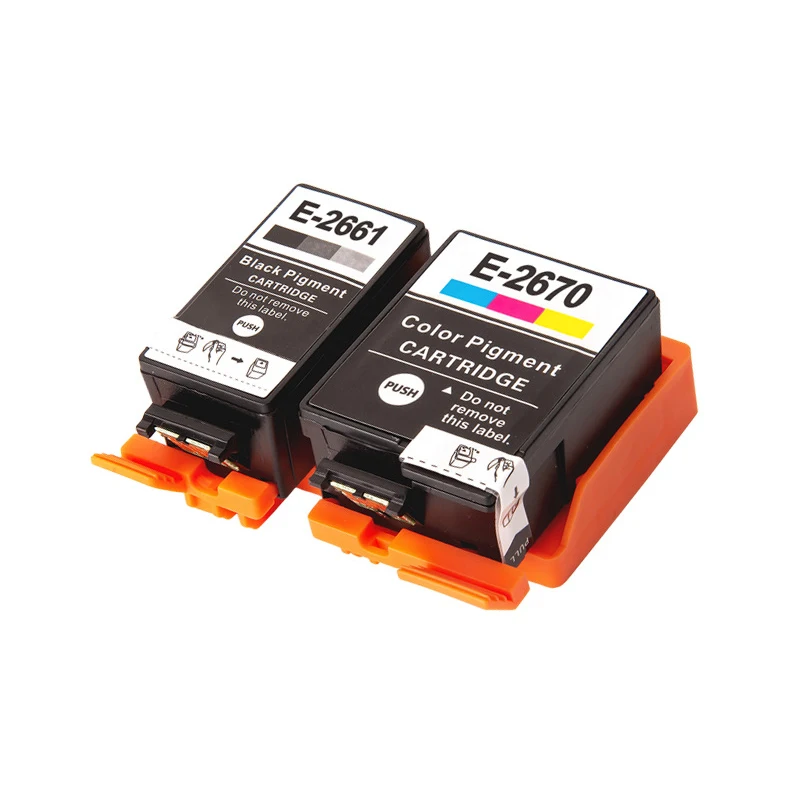 T2661 T2670 Compatible Inkjet Ink  Cartridge For Epson 266 267 T2661 T2670 WorkForce WF-100WPrinter