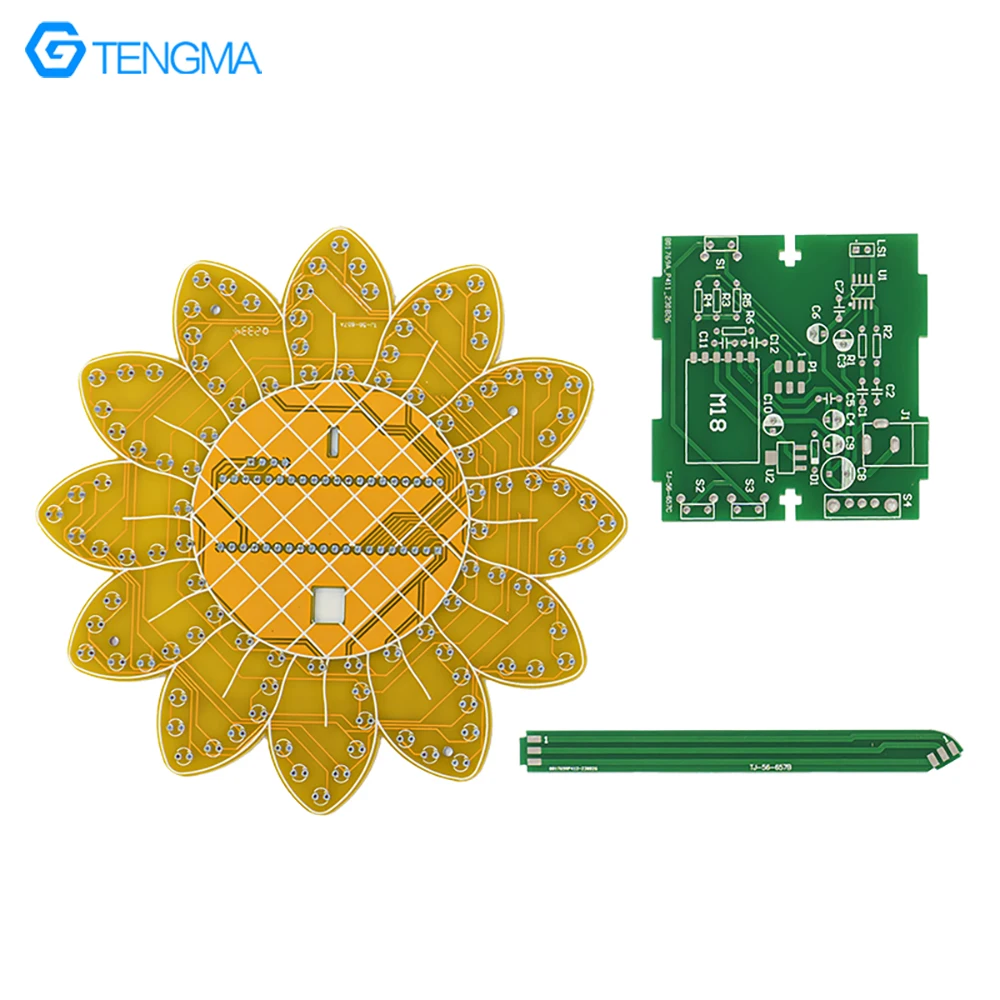 LED girassol Bluetooth Sound Kit, Modo de Animação, Música Spectrum, Diversão Criativa, DIY Electronic Production Parts
