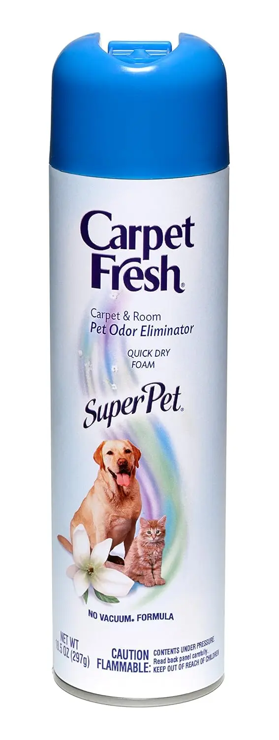 

Carpet Fresh Super Pet Carpet and Room Pet Oder Eliminator, Animal Smell remover, No Vacuum Formula, 10.5 OZ [6-pack]