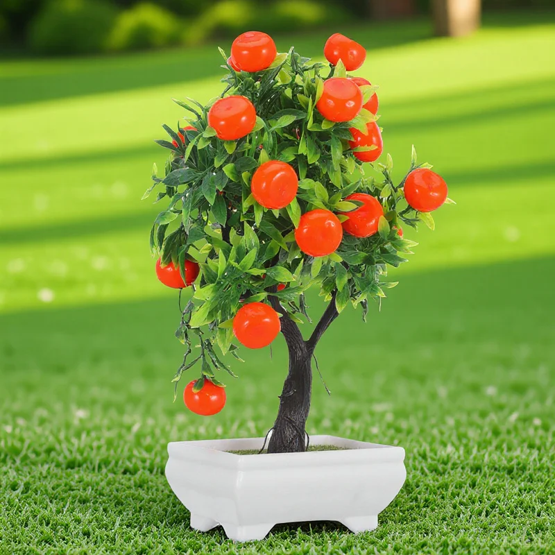

Faux Orange Tree Decor Artificial Plant for Indoor Use Well Match with Most Home Decor Styles Practical
