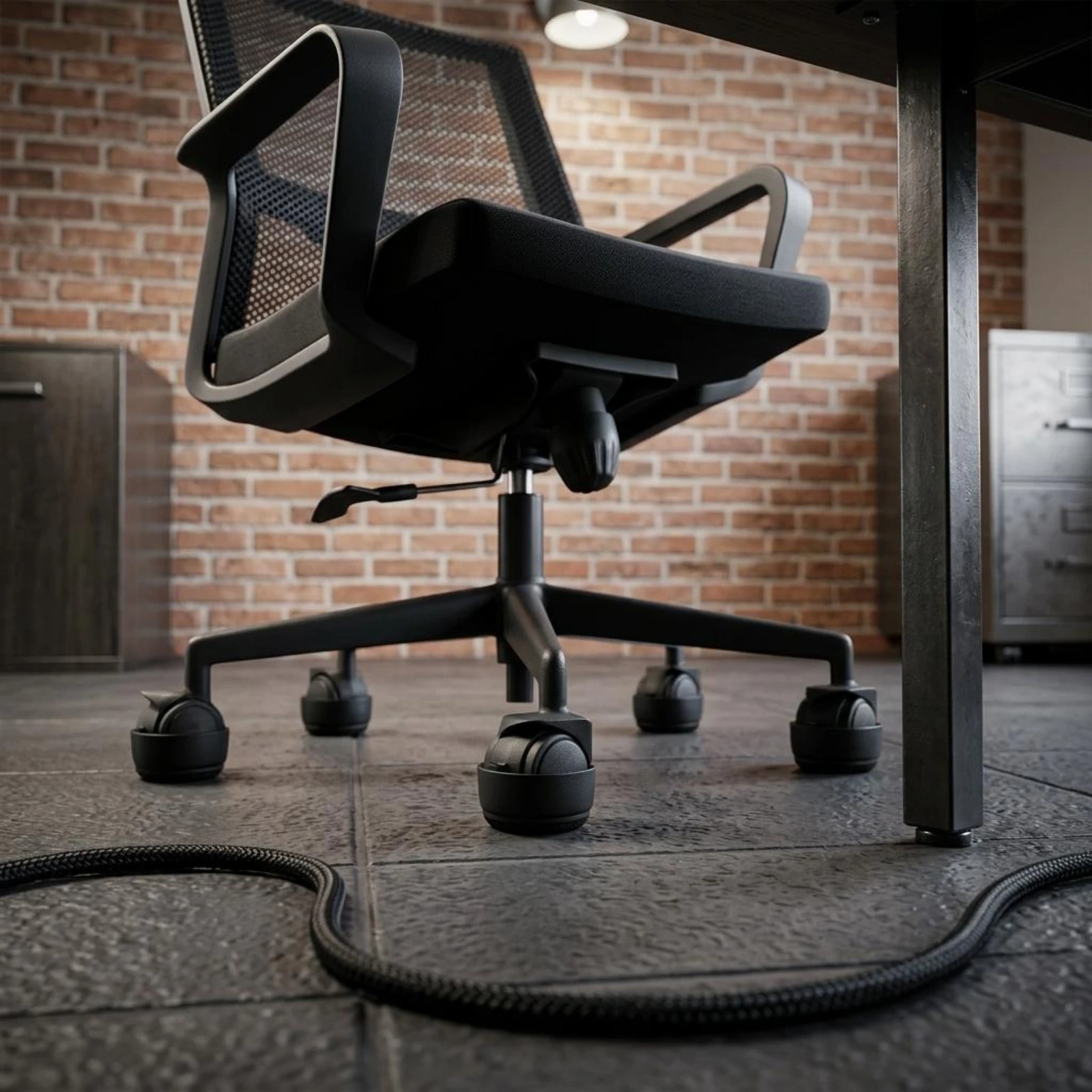 5 Pieces Office Chair Wheel Cover Quieter Movement Felt Caster Cover Caster Wheel Protector Noise Reduction Furniture Protection