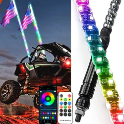 채찍 등 원격 앱 제어 중지 방향 지시등, 안전 안테나 조명, ATV UTV 폴라리스 RZR Can-am Dune Buggy 지프용 채찍